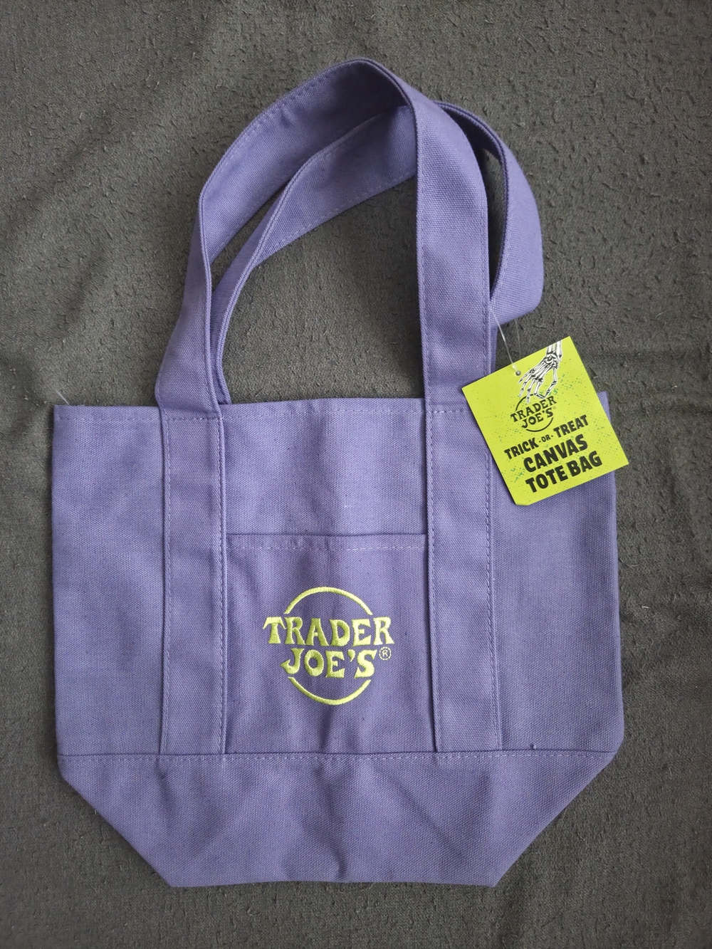 2025 Halloween Trader Joe's Canvas Mini Tote Bag